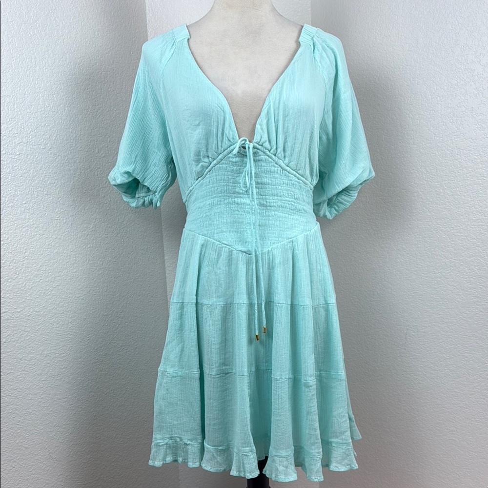 Free People Perfect Day Mini in Clear Skies Size Large NWT - Picture 3 of 15